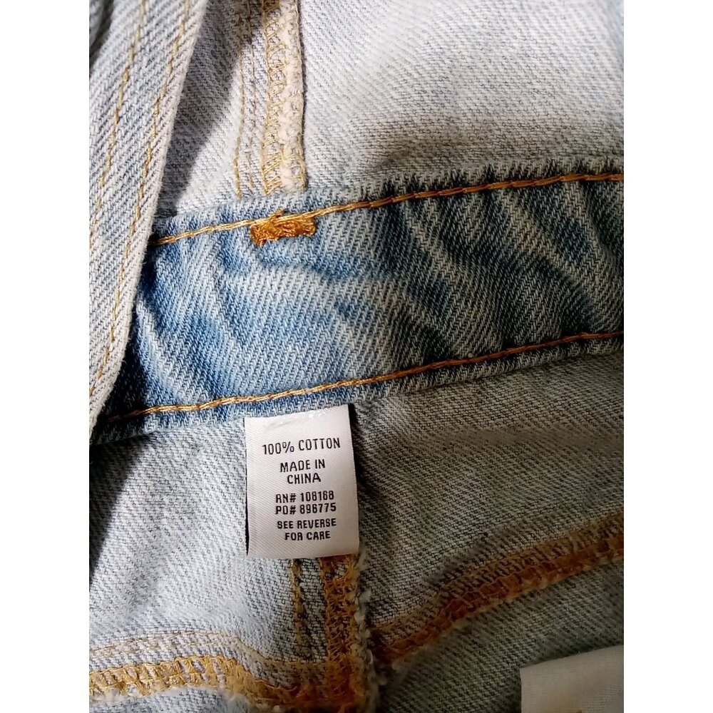 RSQ OVERALLS Jeans Womens SMALL / MEDIUM ? ? BLUE Preowned DISTRESSED Denim - Picture 7 of 10